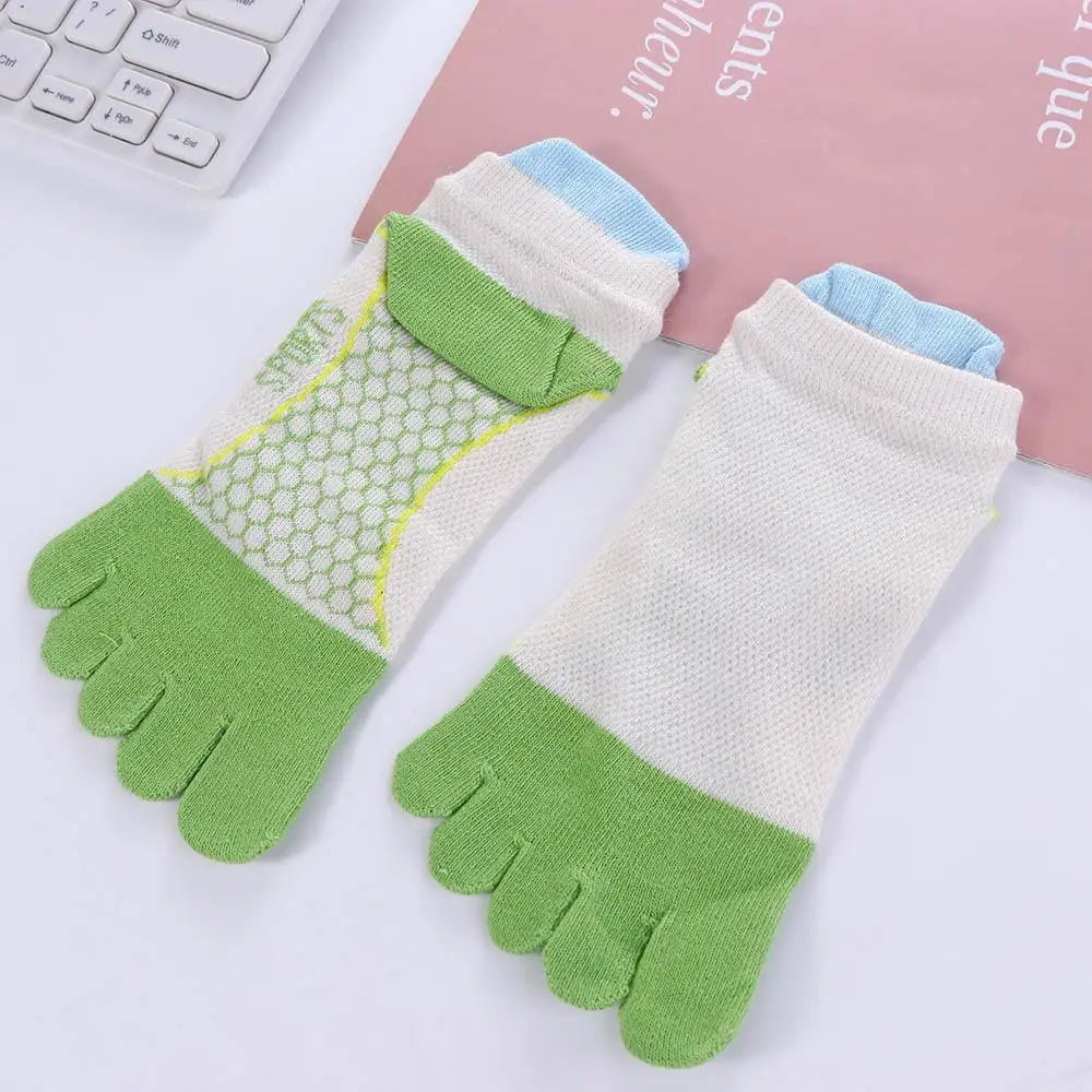 Anti-slip Five Finger Socks Kids Cotton Mesh Breathable Children Accessories Sport Split Toe Hosiery