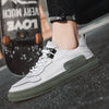 Men's Trend Casual Shoes Leather Shoes Black Sneakers Breathable Leisure Male Sneakers Non-slip Footwear Men Vulcanized Shoes