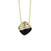 Design light luxury black onyx necklace 925 sterling silver geometric zircon earrings asymmetric open ring