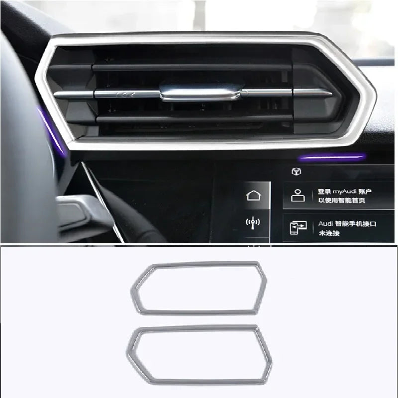 Fit For Audi A3 8y 2022 2021 Car Front Dashboard Air Vent Outlet Frame Trim Decoration Accessories Auto Styling Parts