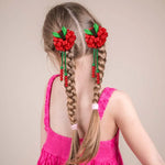 Load image into Gallery viewer, ncmama 2Pcs Ribbon Flower Hair Clips Back To School Hair Accessories Cute Teens Girls Tassel Pendant Hairpin Kids Headwear Gifts
