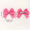 10Pcs/lot Solid Color Ribbon Baby Bows Hair Clips for Baby Girls Handmade Bowknot Hairpin MiNi Barrettes Kids Hair Accessories