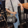 2024 New Luxury Fashion Diamonds Women's Handbags Leather Design Clip Rhinestone Bag Portable Tote Shoulder Messenger Bags