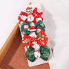 4Pcs/Set Baby Girls Christmas Snowman Bows Hair Clips for Kids Funny Ribbon Bowknot Hairpin Headwear Hair Accessories Gifts