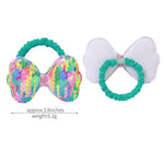 Load image into Gallery viewer, 2Pcs/lot Lovley Flower  Ponytail Elastic Hair Bands for Girl Children Hair Ties Cartoon Kids Hair Accessories Baby Headwear

