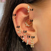 Daith Ear Ring Piercing Earrings for Women Jewlery 2024 1PC Gold Color Star Snake Tragus Helix Septum Piercing Stainless Steel