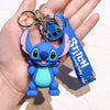 Disney Lilo & Stitch Keychain Cute Cartoon Figure Stitch Silicone Pendant Keyring Kawaii Figure Toys Model Jewelry Accessories