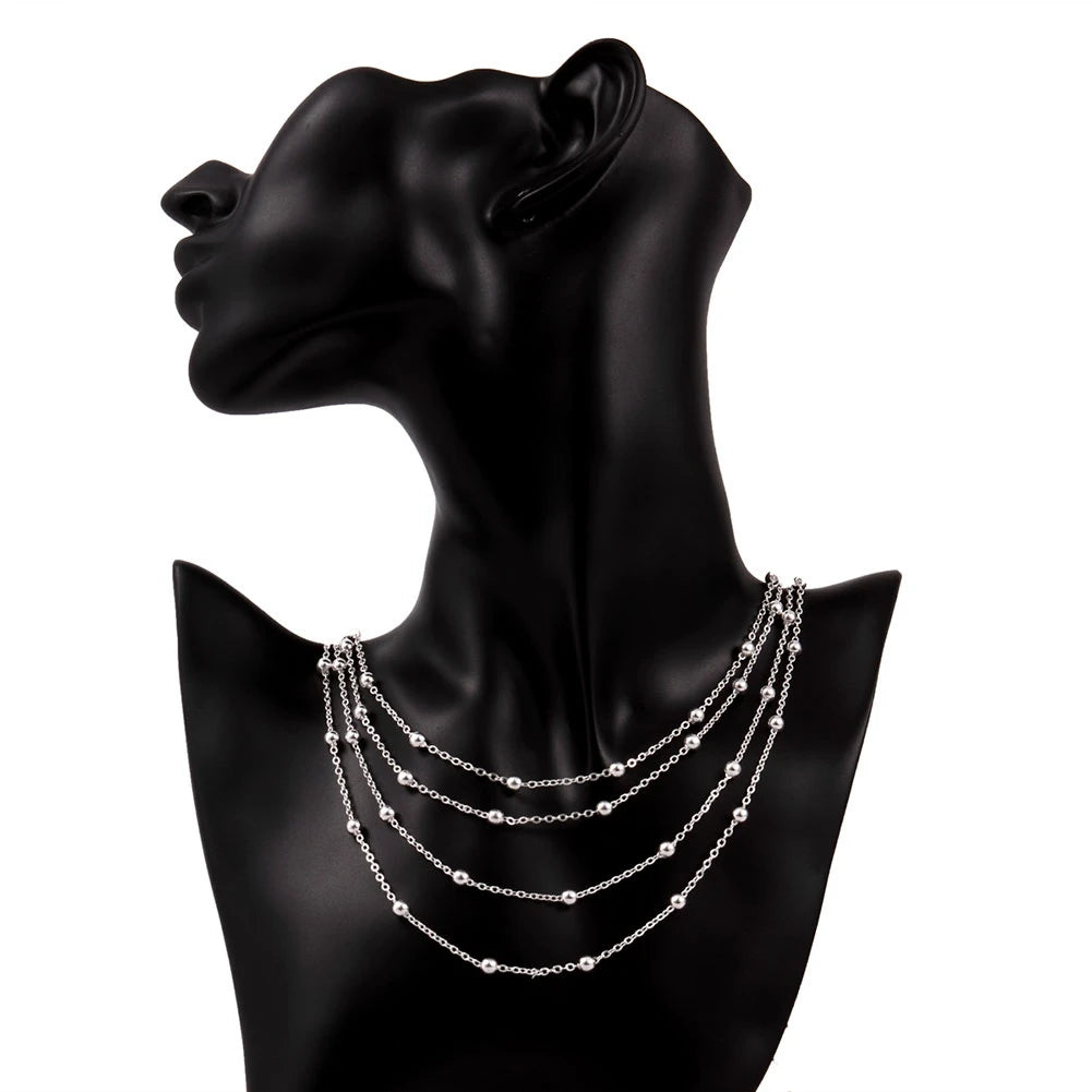 Hot luxury designer 925 sterling silver Tassel beads Bracelets necklaces for women Fashion original jewlery sets party wedding