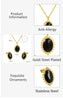 ASONSTEEL Classic Stainless Steel Gold Color Stimulate Pearls Opal Jewelry Sets For Women Necklace Earring Jewlery Sets Wedding