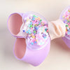 2Pcs Glitter Hairpin For Girls Boutique Ribbon Bowknot Hair Clips Kids Hair Accessories Handmade Sweet Barrettes Headwear