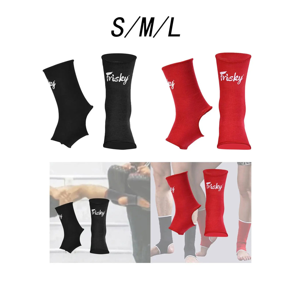 Muay Thai Ankle Support Wraps Men Women Boxing Ankle Braces Muay Thai Foot Braces for Training Sports Kickboxing Sanda Sparring