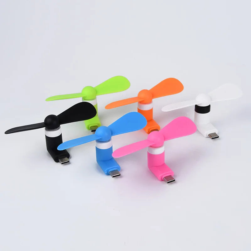 Creative Mini Portable Micro USB Fan 5v 1w Mobile Phone USB Gadget Fans Tester For Android Mobile Phone Cooler Accessorie Cooler