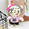 In Stock Travis Scott LIL PEEP Plush Anime Plush Toy Doll with Pink Clothes Necklace Stuffed Soft Plush Toys Fans Collect Gifts