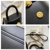 JIAERDI Vintage Black Messenger Bag Women Retro Leather Handle Bucket Bag Purse Ladies Fashion Versatile Crossbody Bags Bolsos