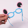 2Pcs/set Kids Summer Round Sunglasses Bows Headband Gift Sets Children Lovely Glasses Protection Hair Accessories for Girls