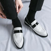 Summer White Wedding Dress Shoes Men's Business Office Sandals High Quality mens loafers Brand Outdoor Flat Bottom Driving Shoes