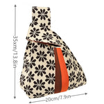 Load image into Gallery viewer, Handmade Knit Handbag Women Mini Knot Wrist-bag Female Casual Color Wide Stripe Plaid Tote Bag Student Reusable Shopping Bag
