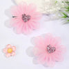 2PCS New Kids Hair Flower Clips Mesh Chiffon Boutique Hairpins Fashion Hair Accessories Baby Hair Clip Girls Apparel Headwear