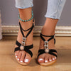 Sandals, Women's New Summer Bohemian Style Non-slip Wedge Casual All-in-one Platform Sandals Handmade Beaded, Womens Shoes