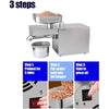 Kitchen Oil Press Machine Electric Automatic Oil Press Extractor Organic Oil Expeller for Avocado Coconut Flax Peanut Castor