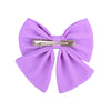 1Pcs Solid Color Cotton Hair Bows With Clip For Children Girls Handmade Hairpins Barrettes Headwear Kids Hair Accessories Gifts