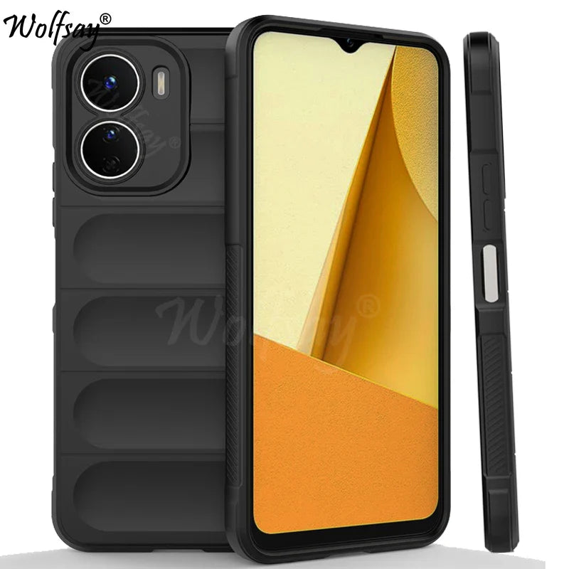 Shockproof Phone Case For Vivo Y16 Case Bumper Anti-knock Silicone Full Cover For Vivo Y16 Case For Vivo Y16 Y35 Y22S Y77 V25E