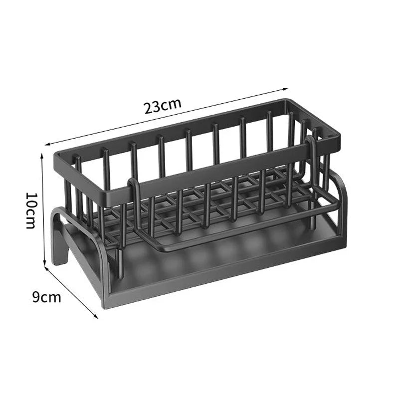 Kitchen Stainless Steel Sink Drain Rack Sponge Storage Faucet Holder Soap Drainer Towel Rack Shelf Organizer Kitchen Accessories