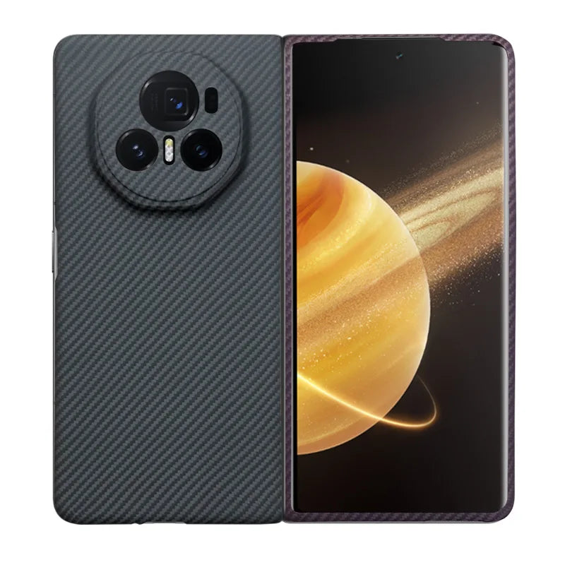 Luxury 600D Real Aramid Carbon Fiber Phone Case Cover On For Huawei Honor Magic V3 5G Global Fold MagicV3 V 3 3V 256/512 GB