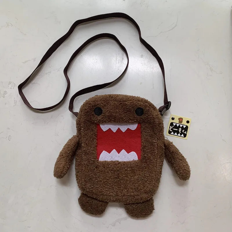 Domo Kun Plush Small Shoulder Messenger Bag Mini Crossbody Bags for Women Kids Boys Girls Kawaii Cute Phone Bag