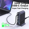 Ubigbuy 268W USB Charging Station 8-Port GaN Type C Desktop Charger PD USB C Fast Charger for iPhone 15 iPad MacBook Pro Samsung