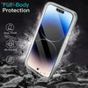 360 Full Body Screen Protector Transparent Case For Huawei Y6 2019 Y7 2019  Y6P 2020 Y7P 2020 TPU + PC Shockproof Phone Cover