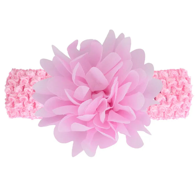 10pcs/lot Baby Girls Headband Toddlers Kids Infants Crochet Weave Hairband Chiffon Flowers Headbands Children Hair Accessories