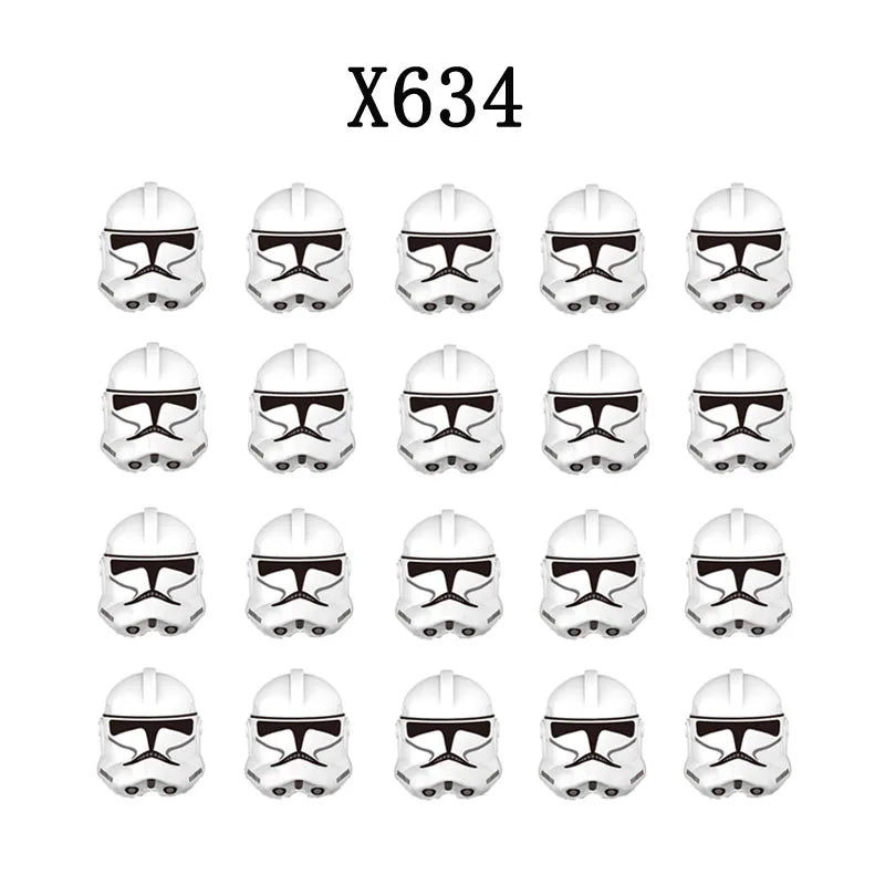 X634 Building Blocks White Clone Soldiers 20pcs/set Brick Figure Figurines Wolf Pack Clone Trooper 212th Attack Battalion Troope