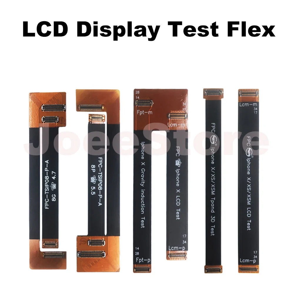 LCD Display Test Flex Cable For Iphone 14 13 12 11 Pro XS Max Mini X XR 7 8 Plus 3D Touch Screen Digitizer Extension Tester Flex