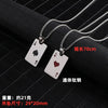 Kpop Y2k Poker Card Ace of Spades Pendant Chain Necklace for Women Men Playing Cards Jewelry Hip Hop Stain Less Steel Jewelry