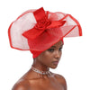 Retro Veil Turban Cap for Women Exaggerated Party Headpiece Hat African Head Wraps Bonnet Muslim Wrap Head Turbans