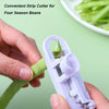 Green Bean Slicer Cutter Cut Fruit Vegetable Stringer Peeler Remover for Easy Kitchen Gadgets Kitchen Accessories