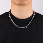 Load image into Gallery viewer, D&amp;Z Hip Pop 4MM Tennis Chain Dropwater Bling Iced Out Colorful Rhinestone Necklaces For Men Women Choker Jewelry Party Gift
