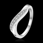 Load image into Gallery viewer, 925 Sterling Silver crystal diamond rings for women Fashion elegant wedding accessories Party Gifts Charms fine Jewelry
