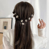 Mini Sweet Cool Flower Hair Claw Girl Small Transparent Crystal Hairclip Buttons Hairpin Headdress Children Kids Accessories