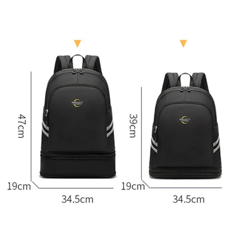 Sports Backpack Men Large Capacity Swimming Beach Male Shoulder Bolsas Shoe Pocket Female Fitness Accessory Travel Women Gym Bag