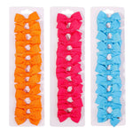 Load image into Gallery viewer, 5/15/20Pcs/Set Solid Hairpins for Baby Grosgrain Ribbon Bows Hair Clips Boutique Handmade Headwear Girls Kids Hair Accessories
