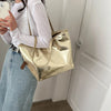 2024 New Large Capacity Should Bag For Women Gold Silver Trendy Fashion Handbag Tote Bag Casual Waterproof Commuting Bag