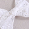 Headband for Baby Girls White Soft Lace Hair Bows Elastic Soft Seamless Hairband Newborn Kids Headwear Baby Hair Accessories