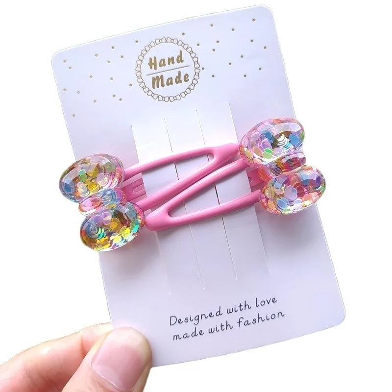 2PCS Cute Star Flower Grape Cartoon Princess Headwear Kids Elastic Hair Bands Baby Headdress Children Ropes Girls Accessories