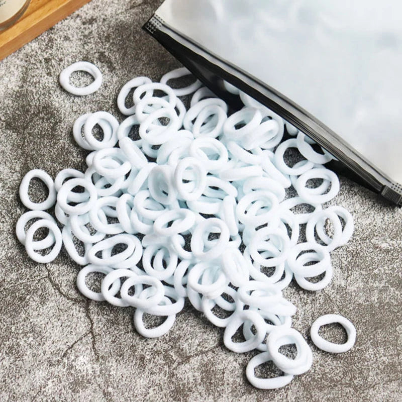 50/100pcs Kids Elastic Hair Bands Girls Gum Scrunchie Rubber Band for Children Nylon Hair Ties Headband Baby Hair Accessories