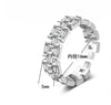 Classic Luxury Full Cubic Zirconia Ring 925 Sterling Silver CZ Finger Rings For Women Girls Party Accessories Jewelry JZ1337