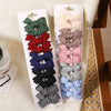 10pcs/set Girls Princess Solid Hairpins Hair Bows Nylon Safe Hair Clip Barrettes for Infants Toddlers Kids Baby Hair Accessories