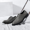 New Classic Mens Oxford Dress Shoes Black Gray Brown Genuine Leather Calfskin Men's Shoes Handmade Lace Up Formal Wedding Shoes