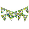 Football Theme Bunting Banners Garland Set Home Decoration Accessories Pennant Bunting Triangle Flags For Home And Apartments